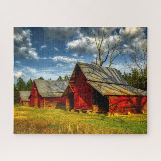 Rural America Red Barn Legpuzzel (Horizontaal)