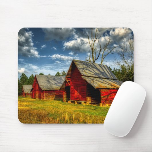 Rural America Red Barn Muismat (Met muis)