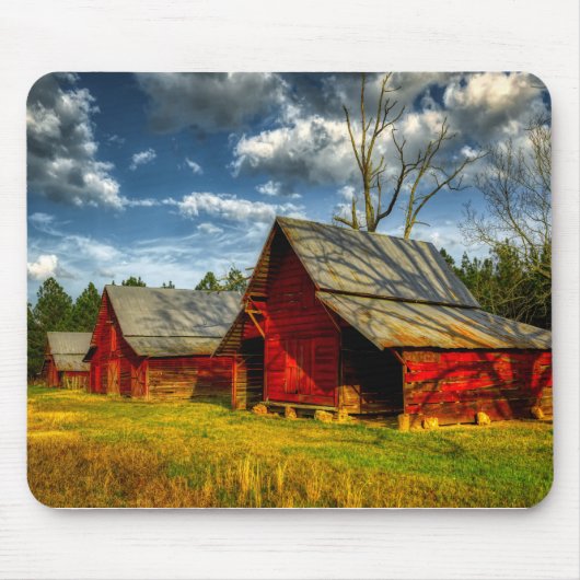 Rural America Red Barn Muismat (Voorkant)