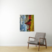 Rural America Red Barn Wandkleed (In situ)