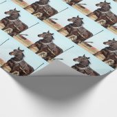 Rural Amish Horse and Buggy Cadeaupapier (Hoek)