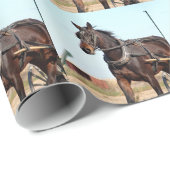 Rural Amish Horse and Buggy Cadeaupapier (Rol Hoek)