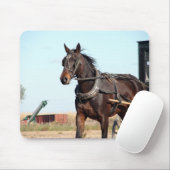 Rural Amish Horse and Buggy Muismat (Met muis)