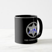 Rural Badge Mug Black Handle Mok (Voorkant rechts)