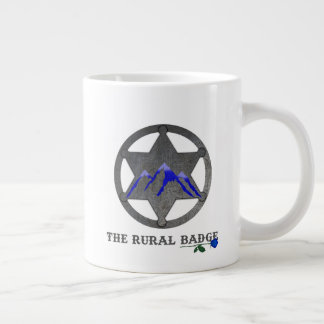 Rural Badge Witte Koffiemok Grote Koffiekop