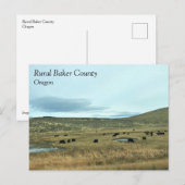 Rural Baker County, Oregon Briefkaart (Voorkant / Achterkant)