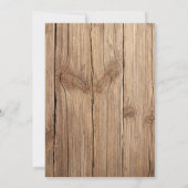 Rural Barn wood Sunflower Wedding Save the Date (Achterkant)