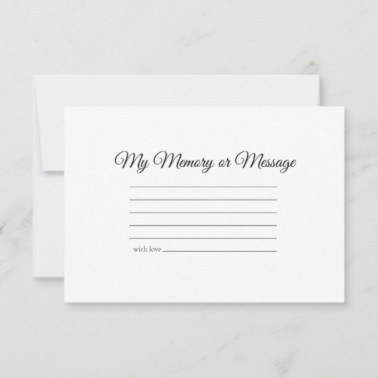 Rural Boerderij Fence Post Share a Memory Funeral Notitiekaartje (Achterkant)