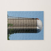 Rural Boerderij Silo in Blue Sky Legpuzzel (Horizontaal)
