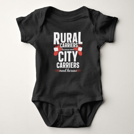 Rural Carriers Funny Mailman Delivery Romper (Voorkant)