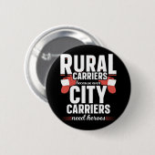 Rural Carriers Funny Mailman Delivery Ronde Button 5,7 Cm (Voorkant /achterkant)