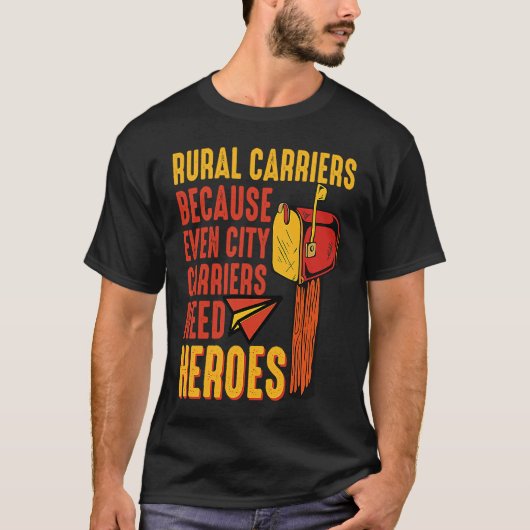 Rural Carriers Mail Delivery Mailman Postman Posta T-shirt (Voorkant)