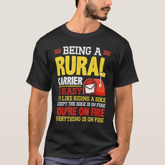 Rural Carriers Postal Worker Mailman Lady 1 T-shirt (Voorkant)