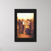 Rural Courtship', Daniel_Art van Amerika Canvas Afdruk (Voorkant)