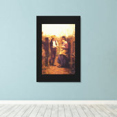 Rural Courtship', Daniel_Art van Amerika Canvas Afdruk (Insitu (Houten vloer))