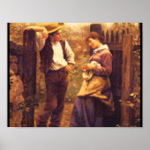Rural Courtship', Daniel_Art van Amerika Poster (Voorkant)