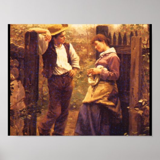 Rural Courtship', Daniel_Art van Amerika Poster (Voorkant)