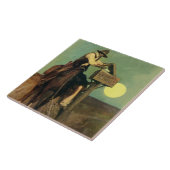 "Rural Delivery" Westerne kunst van NC Wyeth Tegeltje (Zijkant)
