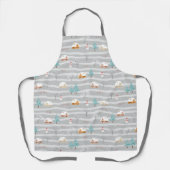 Rural Farm Winter Home Snowman Pine Trees Rustic Schort (Voorkant)