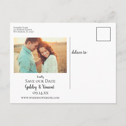 Rural Fence Post Ranch Wedding Save the Date Aankondigingskaart (Achterkant)