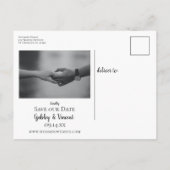 Rural Fence Post Ranch Wedding Save the Date Aankondigingskaart (Achterkant)