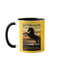 Rural Fiction Magazine Logo paard met zonsopgang