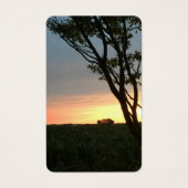 Rural Fields Sunset Visitekaartje (Voorkant)