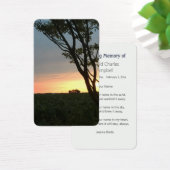 Rural Fields Sunset Visitekaartje (Bureau)