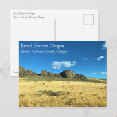 Rural Harney County, Burns, Oregon Briefkaart (Voorkant / Achterkant)