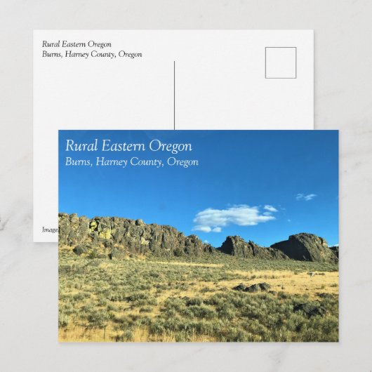Rural Harney County, Burns, Oregon Canvas Po Briefkaart (Voorkant / Achterkant)