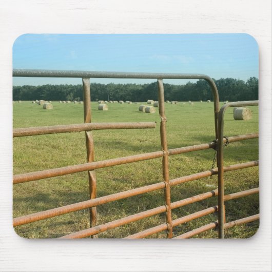 Rural Hay Field Mousepad Muismat (Voorkant)