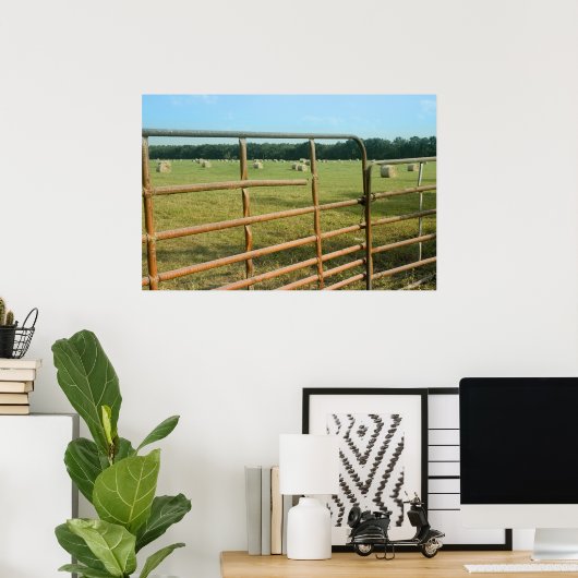 Rural Hay Field Print (Thuiskantoor)