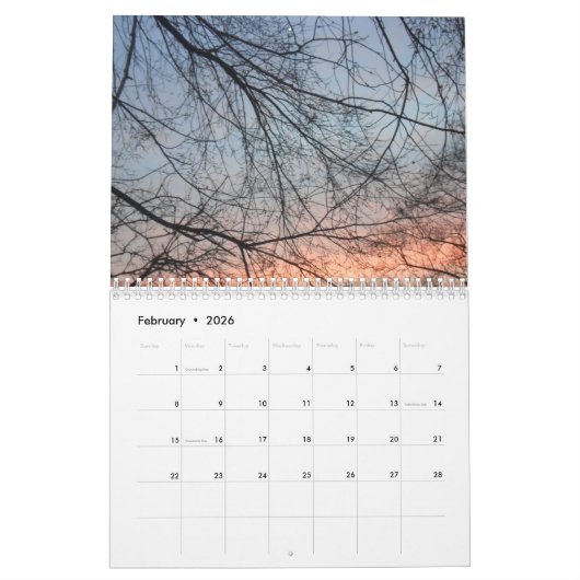 Rural Illinois Kalender (Feb 2026)