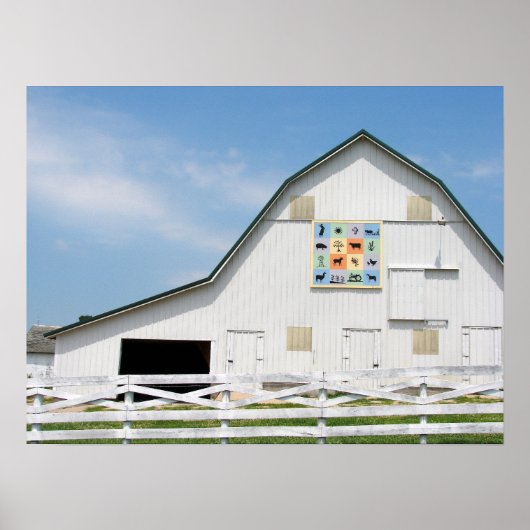 Rural Iowa Animal Barn Poster (Voorkant)