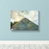 Rural Iowa Barn 2 Canvas Afdruk (Insitu (Houten vloer))