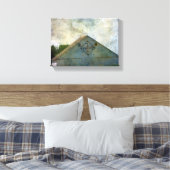 Rural Iowa Barn 2 Canvas Afdruk (Insitu (Slaapkamer))