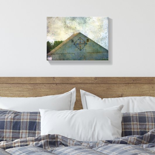 Rural Iowa Barn 2 Canvas Afdruk (Insitu (Slaapkamer))