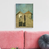 Rural Iowa Barn 5 Canvas Afdruk (Insitu (Woonkamer))