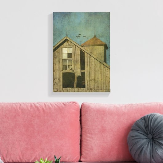 Rural Iowa Barn 5 Canvas Afdruk (Insitu (Woonkamer))