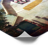 Rural Iowa Barn Corn en Quilt Poster (Hoek)