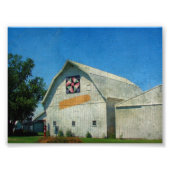 Rural Iowa Barn Foto Afdruk (Voorkant)