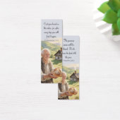 Rural landscape bookmark with motivating Bible Mini Visitekaartjes (Bureau)