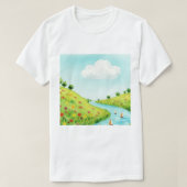 Rural landscape t-shirt (Design voorkant)