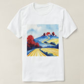 Rural landscape t-shirt (Design voorkant)
