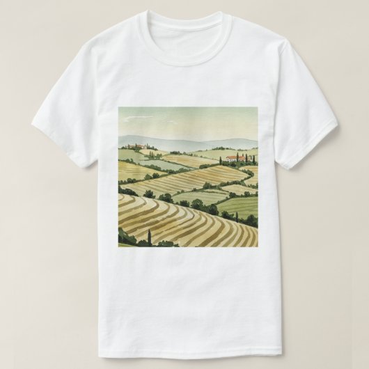 Rural landscape t-shirt (Design voorkant)