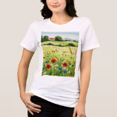 Rural landscape Tri-Blend shirt (Voorkant)