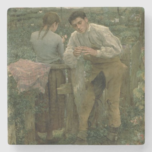 Rural Love, 1882 Stenen Onderzetter (Voorkant)