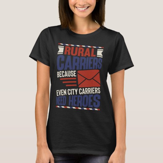 Rural Mail Postal Carrier Post Office T-shirt (Voorkant)