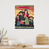 Rural Pennsylvania Amish 1939 WPA Poster (Keuken)