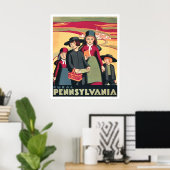 Rural Pennsylvania Amish 1939 WPA Poster (Thuiskantoor)